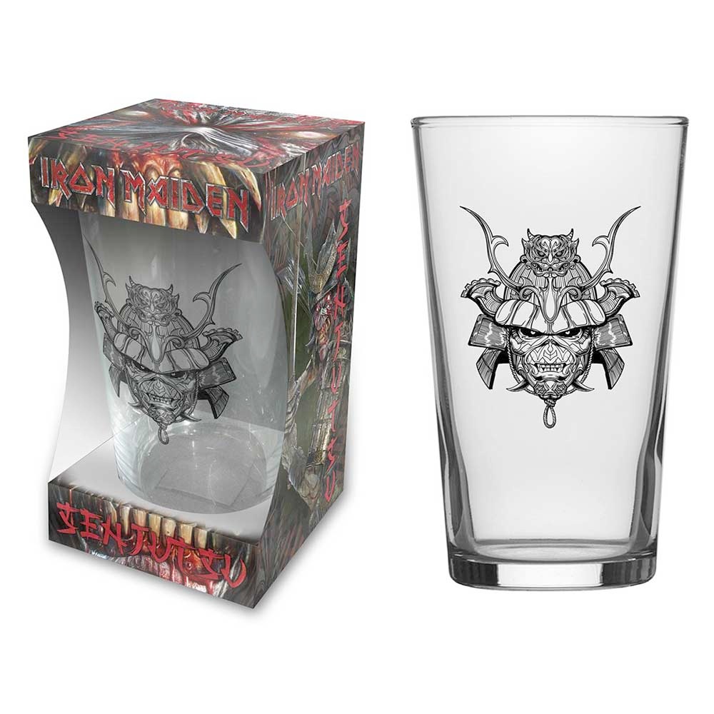 Iron Maiden - Senjutsu Beer glass - Transparent